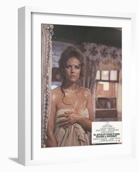 Once Upon a Time in the West, Claudia CArdinale, 1968-null-Framed Art Print