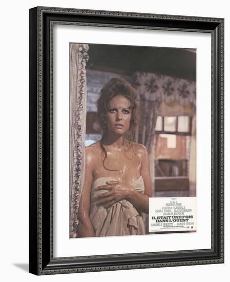 Once Upon a Time in the West, Claudia CArdinale, 1968-null-Framed Art Print