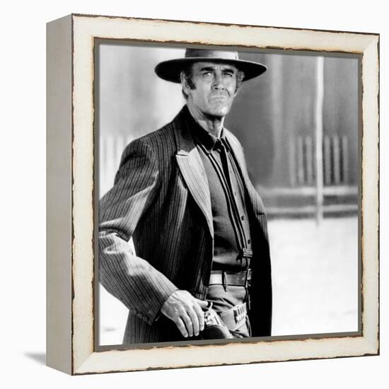 Once Upon a Time in the West, Henry Fonda, 1968-null-Framed Stretched Canvas