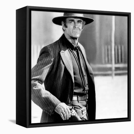 Once Upon a Time in the West, Henry Fonda, 1968-null-Framed Stretched Canvas