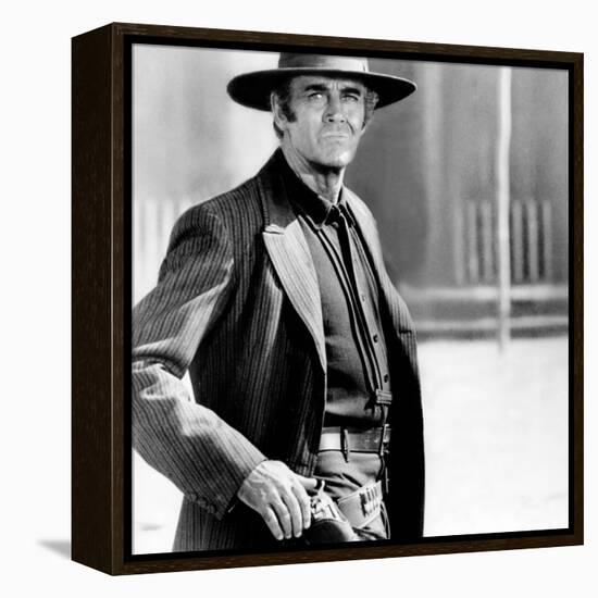 Once Upon a Time in the West, Henry Fonda, 1968-null-Framed Stretched Canvas