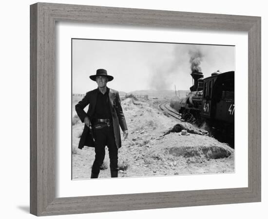 Once Upon a Time in the West, Henry Fonda, 1968-null-Framed Premium Photographic Print