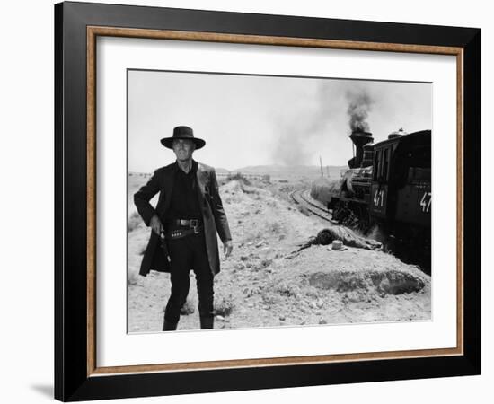 Once Upon a Time in the West, Henry Fonda, 1968-null-Framed Premium Photographic Print