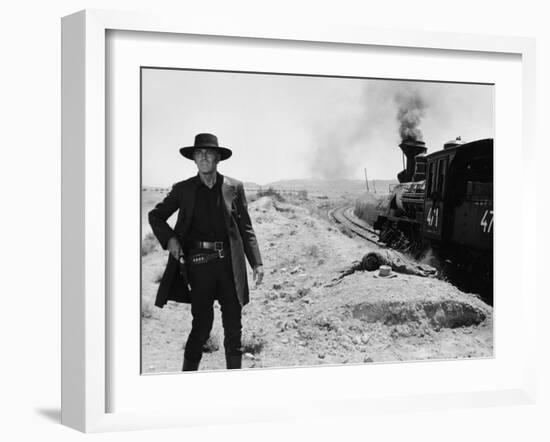 Once Upon a Time in the West, Henry Fonda, 1968-null-Framed Premium Photographic Print