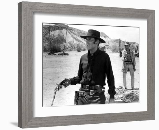 Once Upon a Time in the West, Henry Fonda, Charles Bronson, 1968-null-Framed Premium Photographic Print