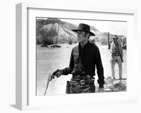 Once Upon a Time in the West, Henry Fonda, Charles Bronson, 1968-null-Framed Premium Photographic Print