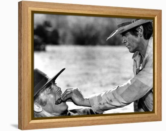 Once Upon a Time in the West, Henry Fonda, Charles Bronson, 1968-null-Framed Stretched Canvas