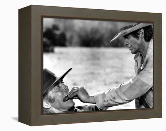 Once Upon a Time in the West, Henry Fonda, Charles Bronson, 1968-null-Framed Stretched Canvas