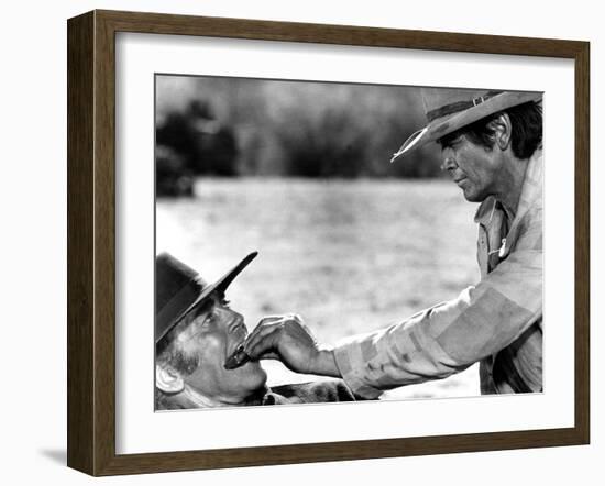 Once Upon a Time in the West, Henry Fonda, Charles Bronson, 1968-null-Framed Photo