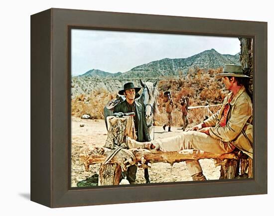 Once Upon A Time In The West, Henry Fonda, Charles Bronson, 1969-null-Framed Stretched Canvas