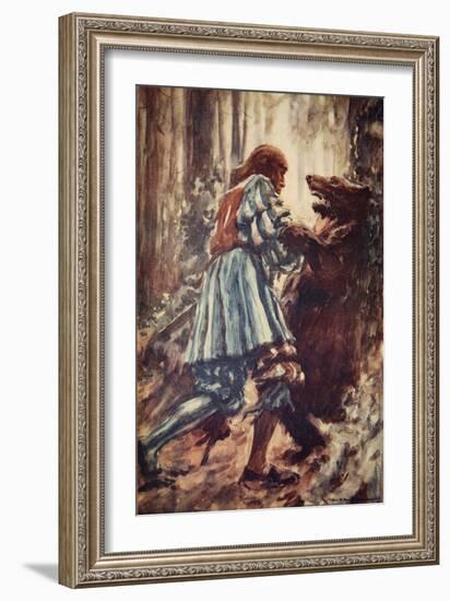 Once When Attacked by a She-Bear He Choked Her with His Bare Hands-Arthur C. Michael-Framed Giclee Print