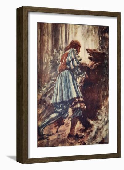 Once When Attacked by a She-Bear He Choked Her with His Bare Hands-Arthur C. Michael-Framed Giclee Print