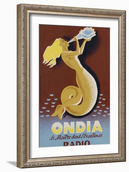 Ondia Radio Poster-null-Framed Premium Giclee Print