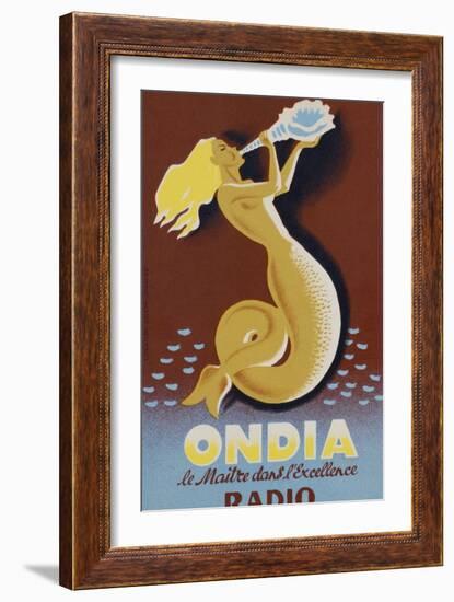 Ondia Radio Poster-null-Framed Premium Giclee Print