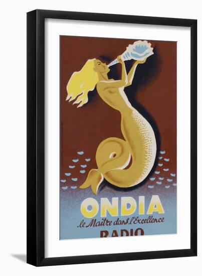 Ondia Radio Poster-null-Framed Premium Giclee Print