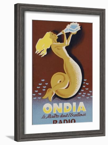 Ondia Radio Poster-null-Framed Giclee Print