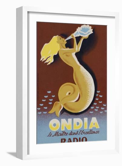 Ondia Radio Poster-null-Framed Giclee Print