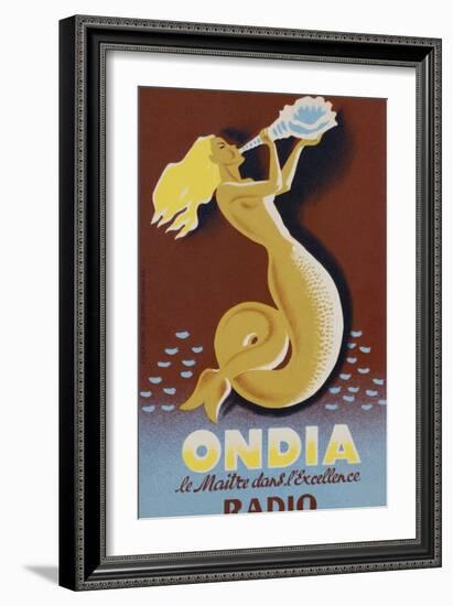 Ondia Radio Poster-null-Framed Giclee Print