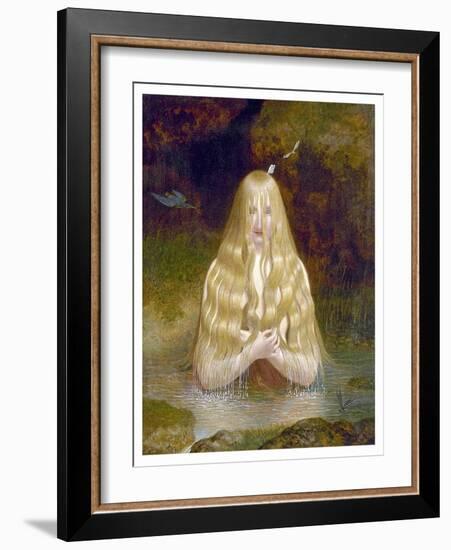 Ondine-Jacques Laurent Agasse-Framed Art Print