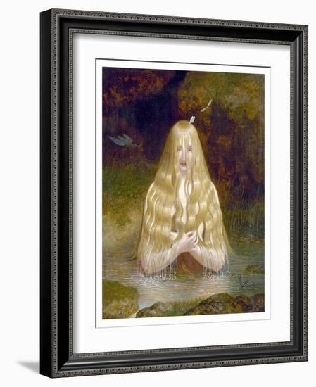 Ondine-Jacques Laurent Agasse-Framed Art Print