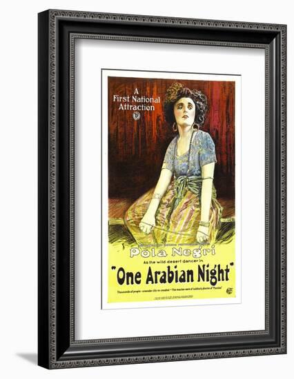 One Arabian Night, (Aka Sumurun), Pola Negri, 1920-null-Framed Photo