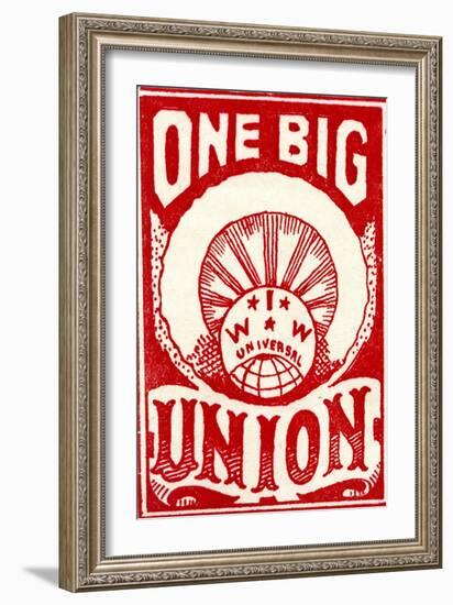 "One Big Union", 1915-null-Framed Giclee Print