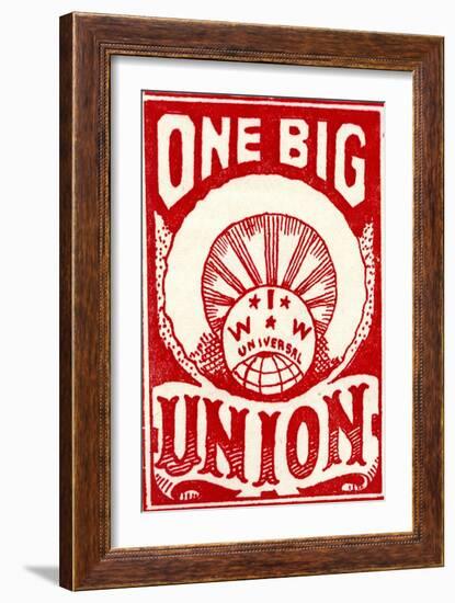 "One Big Union", 1915-null-Framed Giclee Print