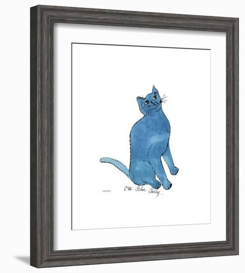 One Blue Pussy, c.1954-Andy Warhol-Framed Giclee Print