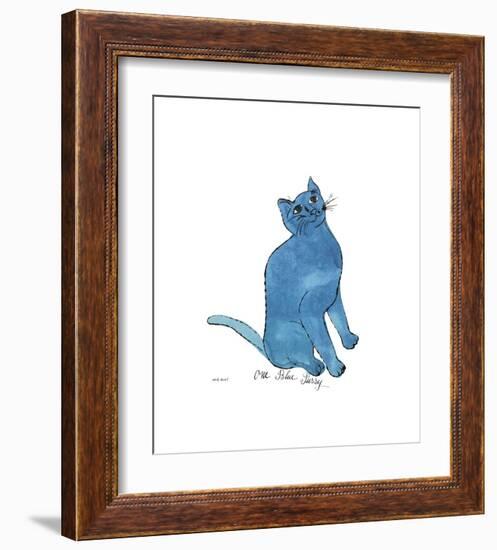 One Blue Pussy, c.1954-Andy Warhol-Framed Giclee Print