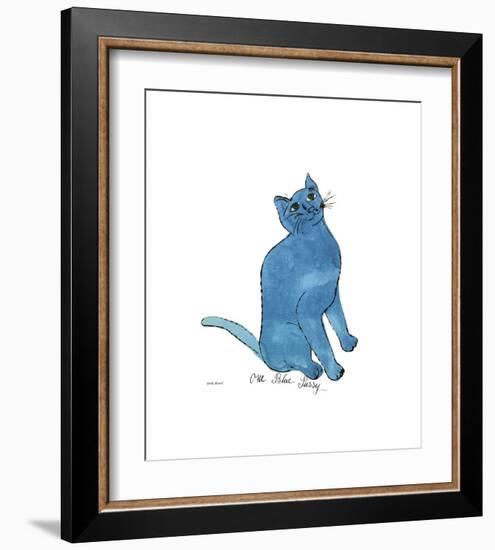 One Blue Pussy, c.1954-Andy Warhol-Framed Giclee Print