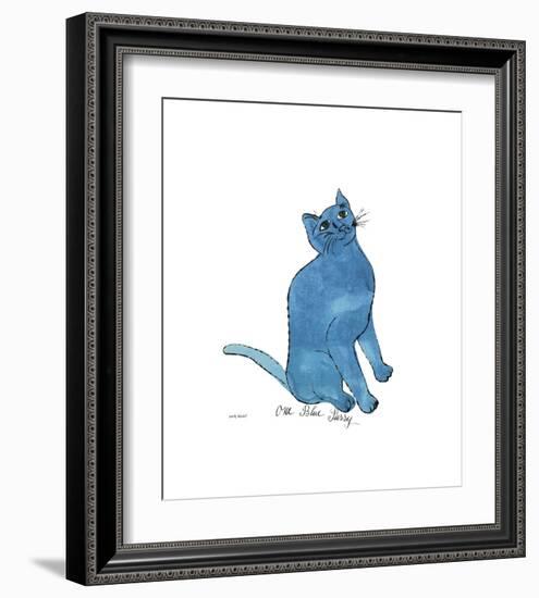 One Blue Pussy, c.1954-Andy Warhol-Framed Giclee Print