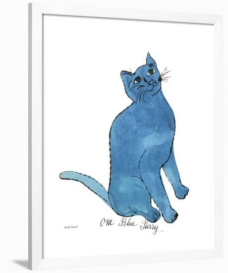 One Blue Pussy, c.1954-Andy Warhol-Framed Giclee Print