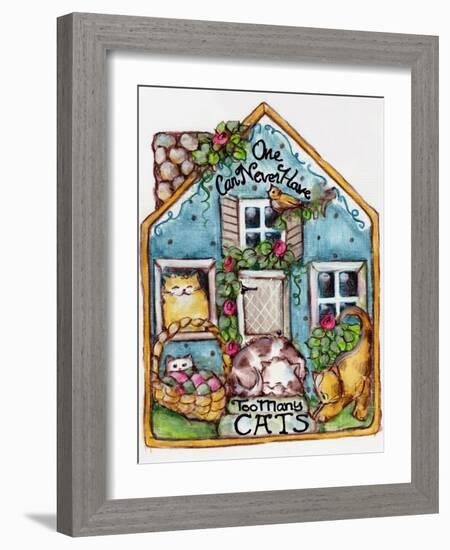 One Can Never Have Too Many Cats-sylvia pimental-Framed Art Print