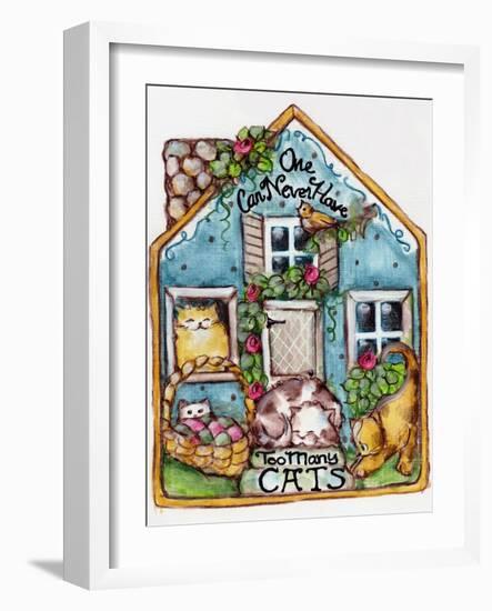 One Can Never Have Too Many Cats-sylvia pimental-Framed Art Print