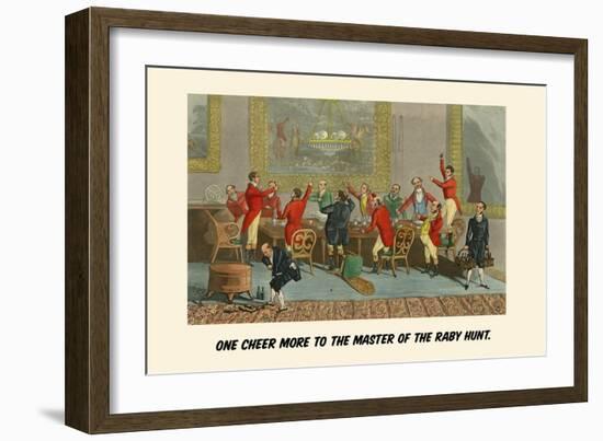 One Cheer More to the Master of the Raby Hunt-Henry Thomas Alken-Framed Art Print