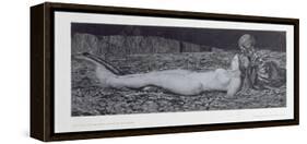One Corpse, from the Cycle 'Death and the Maiden'-August Bromse-Framed Premier Image Canvas