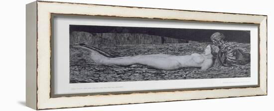 One Corpse, from the Cycle 'Death and the Maiden'-August Bromse-Framed Premier Image Canvas