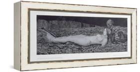 One Corpse, from the Cycle 'Death and the Maiden'-August Bromse-Framed Premier Image Canvas