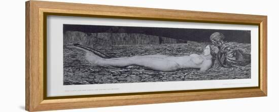 One Corpse, from the Cycle 'Death and the Maiden'-August Bromse-Framed Premier Image Canvas