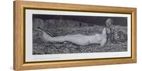 One Corpse, from the Cycle 'Death and the Maiden'-August Bromse-Framed Premier Image Canvas