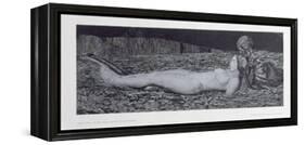One Corpse, from the Cycle 'Death and the Maiden'-August Bromse-Framed Premier Image Canvas