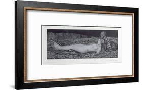 One Corpse, from the Cycle 'Death and the Maiden'-August Bromse-Framed Giclee Print
