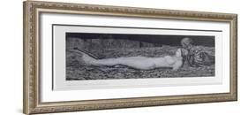 One Corpse, from the Cycle 'Death and the Maiden'-August Bromse-Framed Giclee Print