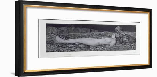 One Corpse, from the Cycle 'Death and the Maiden'-August Bromse-Framed Giclee Print