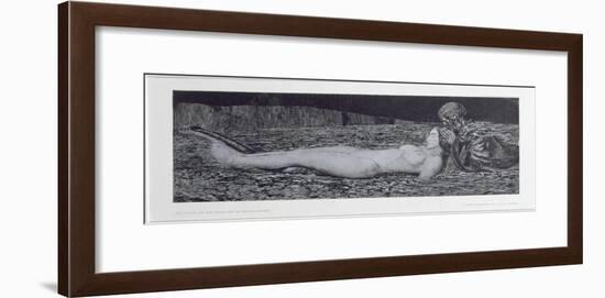 One Corpse, from the Cycle 'Death and the Maiden'-August Bromse-Framed Giclee Print