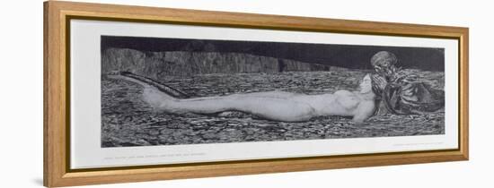 One Corpse, from the Cycle 'Death and the Maiden'-August Bromse-Framed Premier Image Canvas