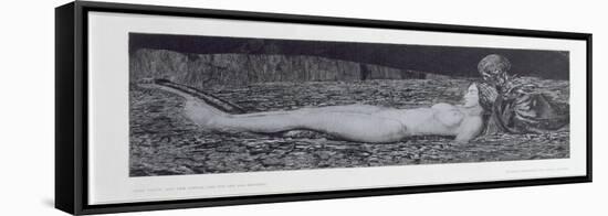 One Corpse, from the Cycle 'Death and the Maiden'-August Bromse-Framed Premier Image Canvas