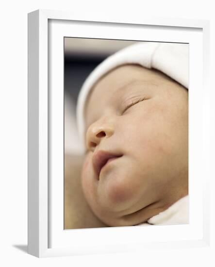 One Day Old Baby Girl Sleeping-Cristina-Framed Photographic Print