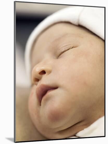 One Day Old Baby Girl Sleeping-Cristina-Mounted Photographic Print