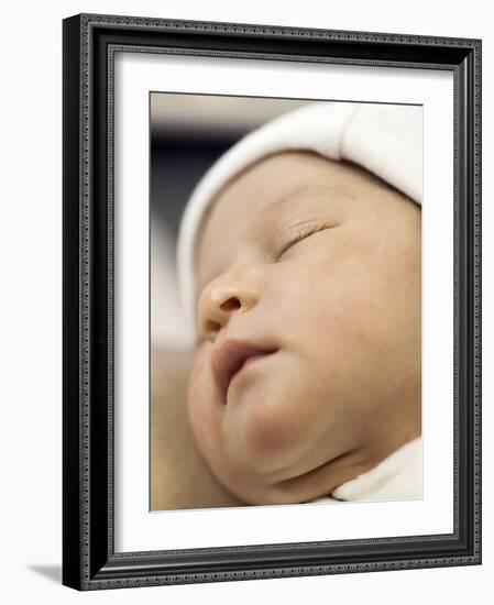 One Day Old Baby Girl Sleeping-Cristina-Framed Photographic Print